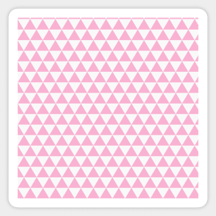 Pink Geometric Triangle Pattern Abstract Minimal Aesthetic Sticker